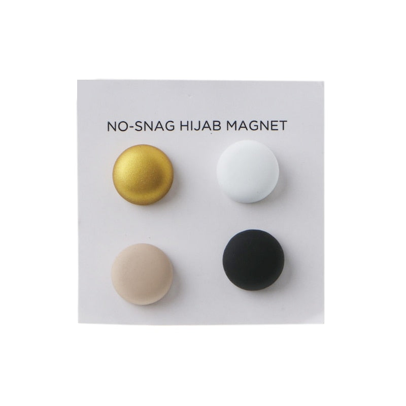 No Snag Hijab magnets 4 pack