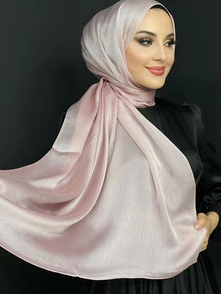 Satin look hijab