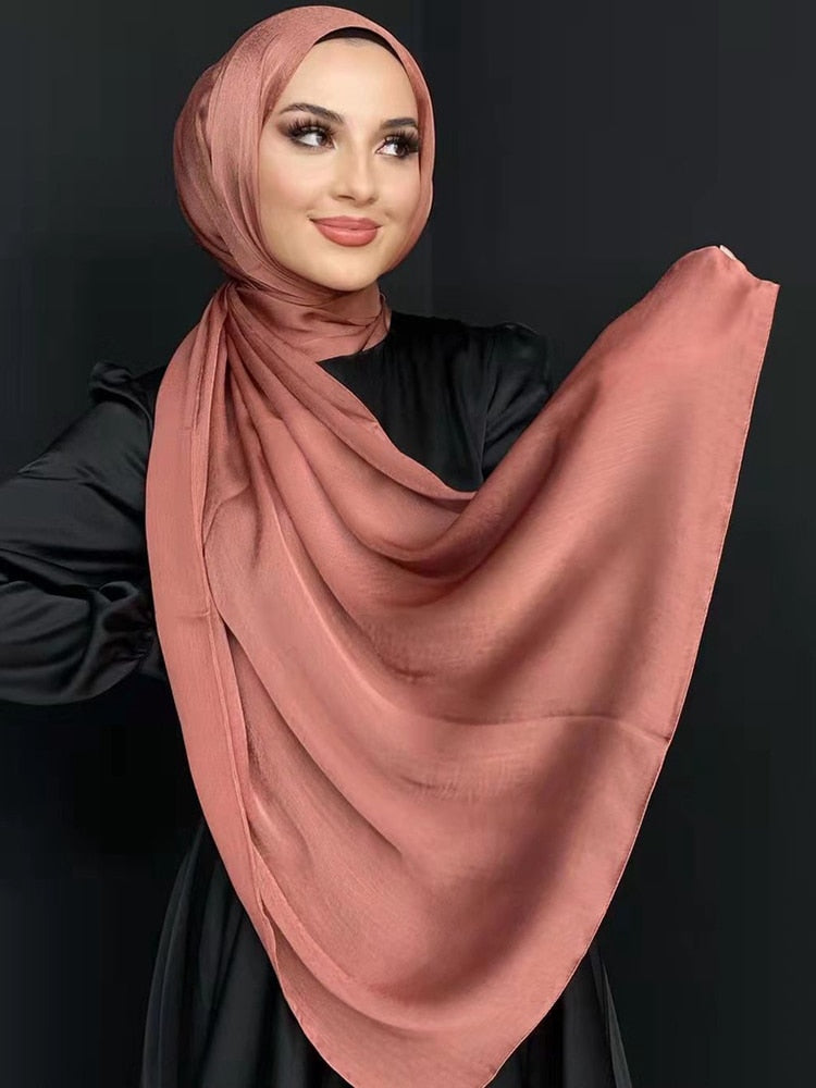 Satin look hijab