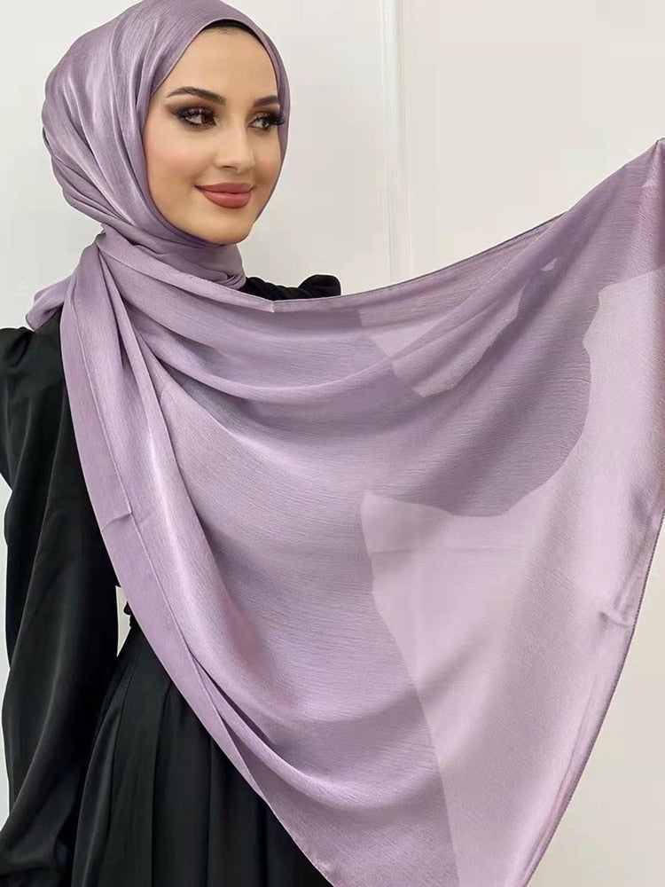 Satin look hijab