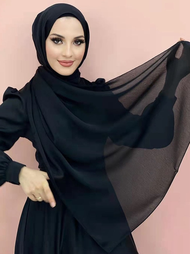 Satin look hijab